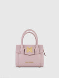 Small Leather Tote Bag With Gold Hardware - FINAL SALE